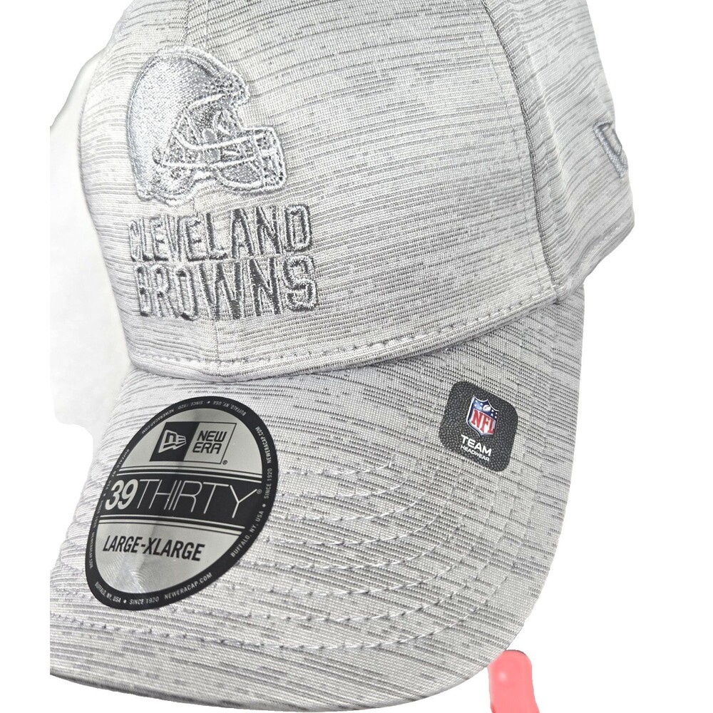 Cleveland Browns New Era 39THIRTY Gray Stretch Fit Hat Men's Large - XL New